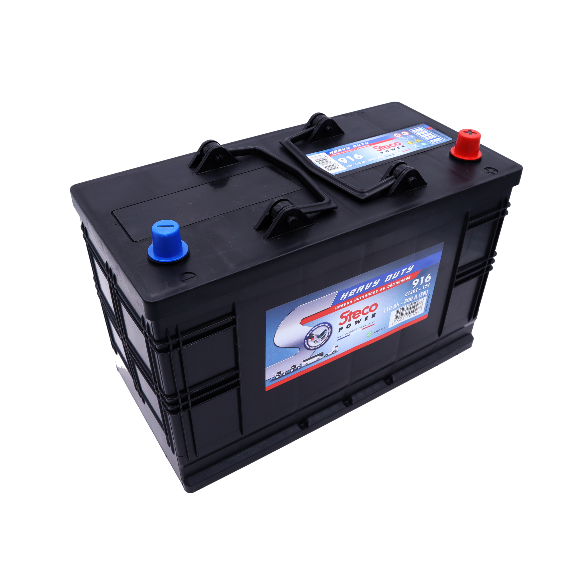 Batterie 12V 120Ah 900A 345x173x233 mm heavy duty stecopower - 916