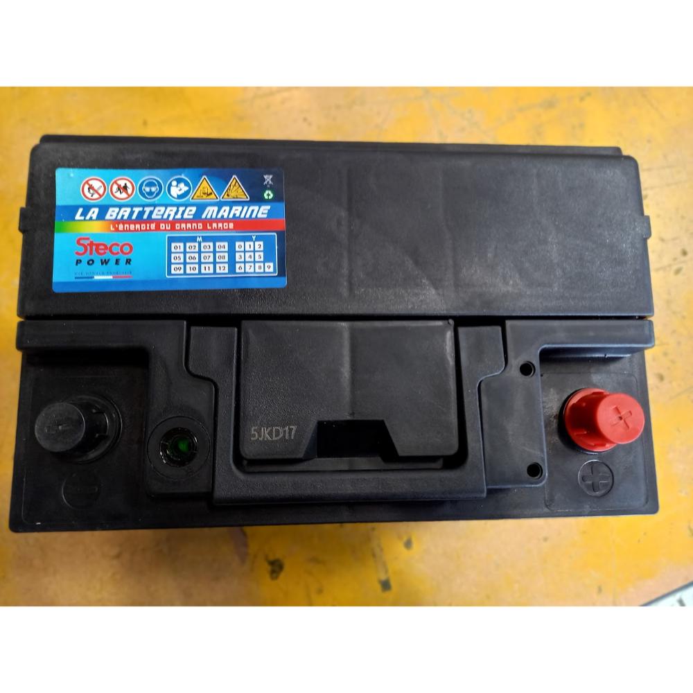 Batterie marine 12V 75Ah 640A 277x175x190 stecopower - OCCASION - 206m