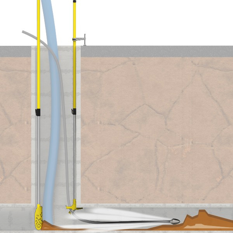 Guide anti - retour pour flexible manche télescopique 2 - 3,50m Nanovib - LEBORGNE - 149129