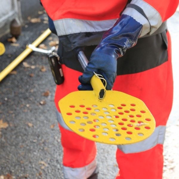 Pelle filtrante d'hydrocurage manche télescopique Nanovib D15cm 2 - 3,50 m - LEBORGNE - 149159