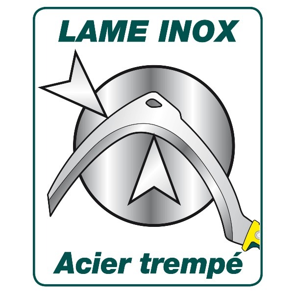 Faucille à herbe droite 45 cm manche bi-matière duopro - LEBORGNE - 271455