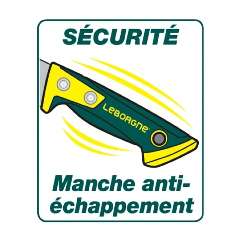 Faucille à broussailles coudée 50 cm manche bi-matière 50cm DUOPRO - LEBORGNE - 274505