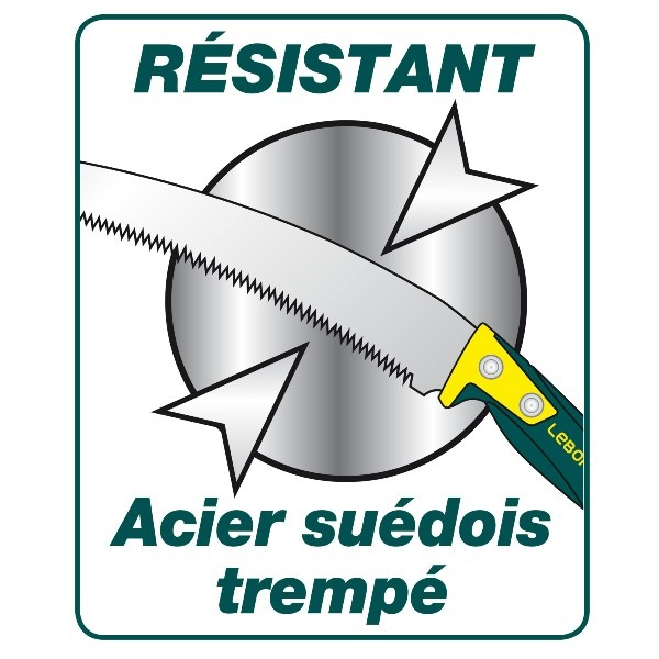 Scie arboricole 35 cm manche bi-matière duopro + fourreau - LEBORGNE - 290345