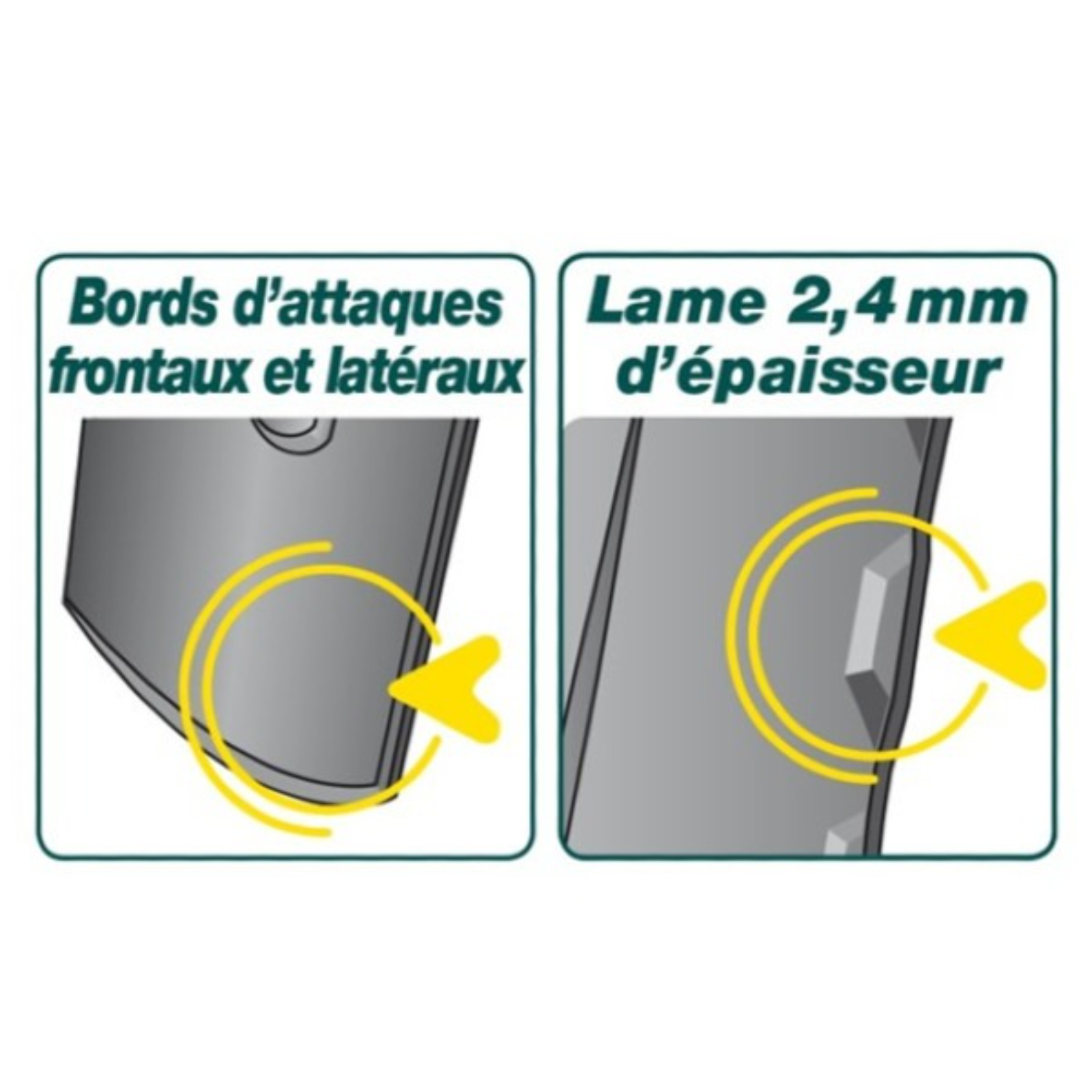 Louchet senlis Duopro - 28 cm manche métal pomme LEBORGNE - 312284