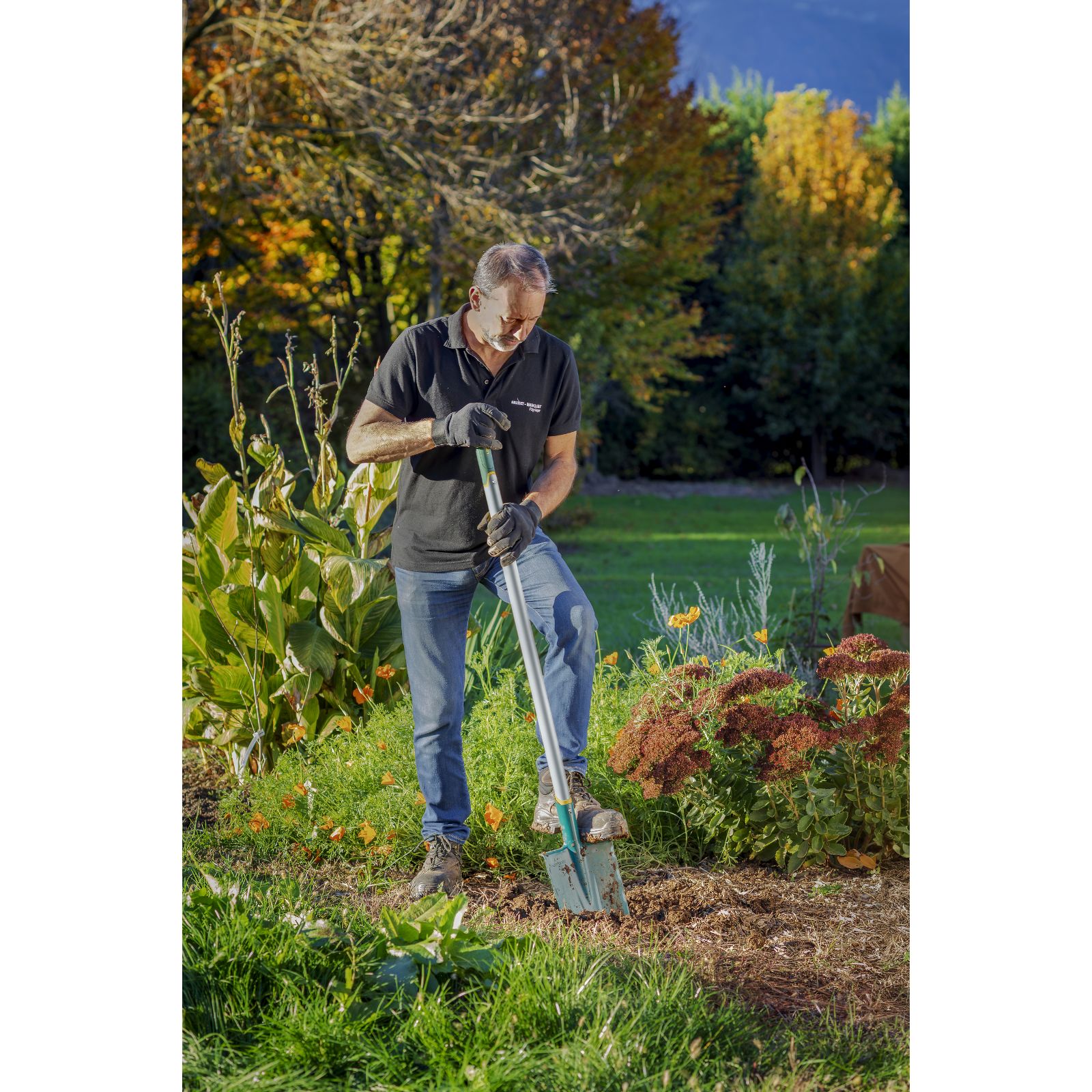 Bêche à rebord Duopro manche métal pomme LEBORGNE - 314284