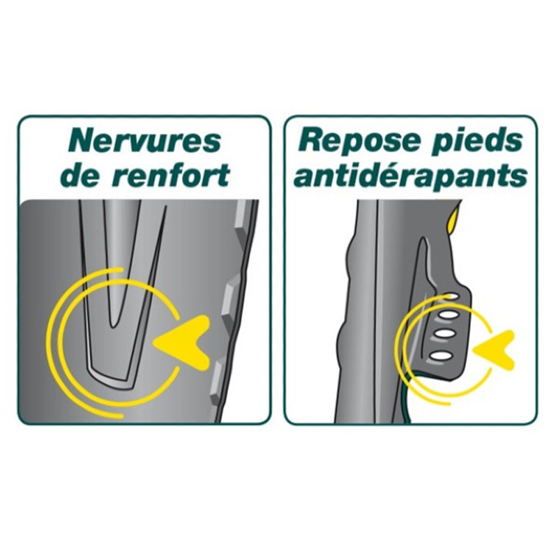 LOUCHET NORD DUOPRO - 28 CM MANCHE BÉQUILLE NOVAMAX LEBORGNE - 319287
