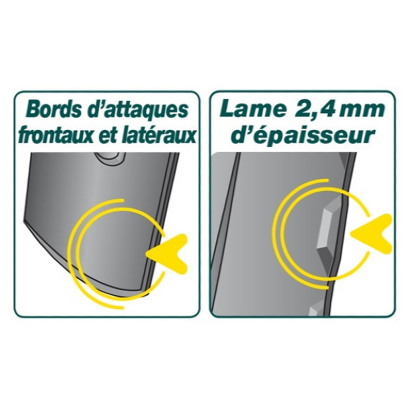 Louchet nord Duopro - 28 cm manche béquille Novamax LEBORGNE - 319287
