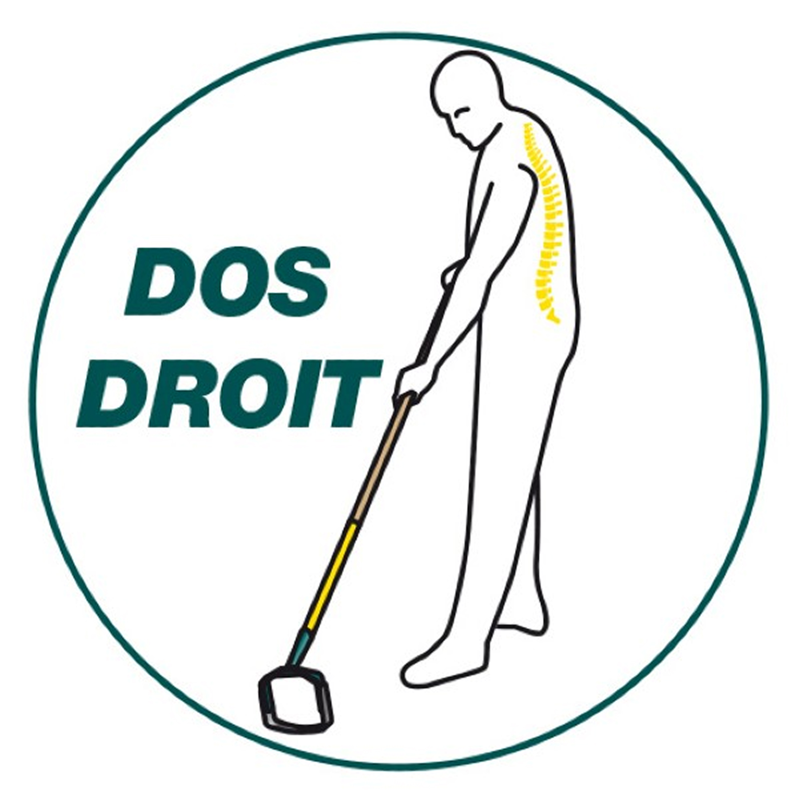 Poignée ergonomique pour manche bois D28mm LEBORGNE - 320561