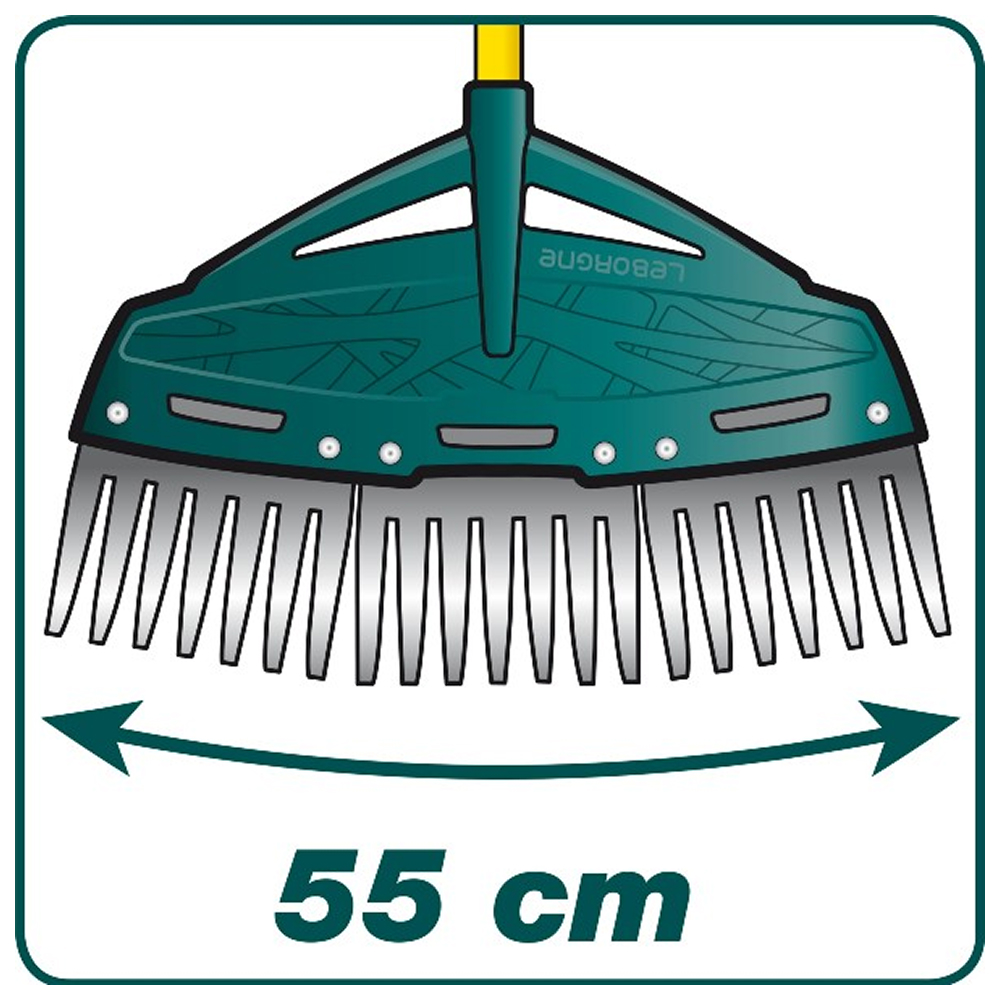 Balai paysagiste 21 dents XR3 Duopro 55 cm LEBORGNE - 367551