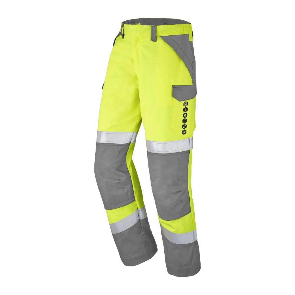 PANTALON ATEX HV 320 XP BAYO JAUNE FLUO/GRIS ACIER MULTIRISQUES CEPOVETT - 22-9B72-3004-706