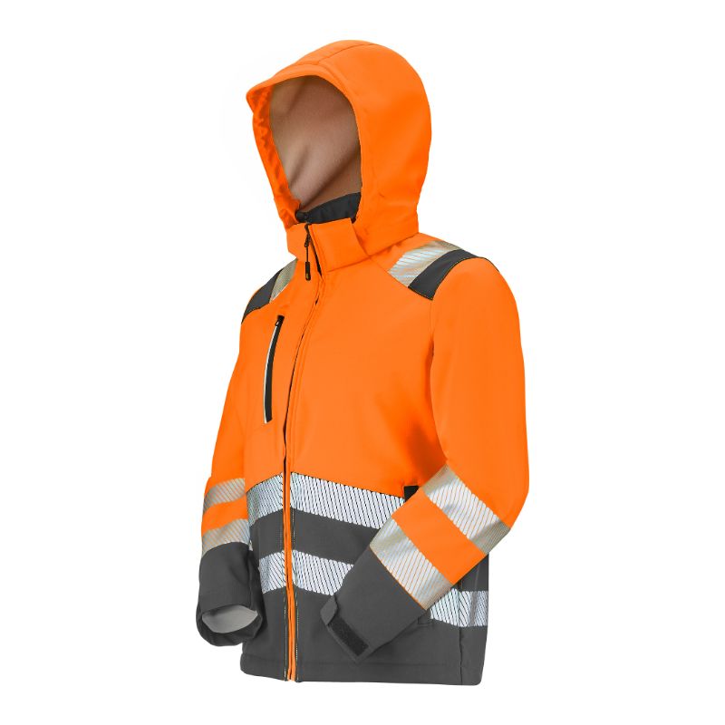 VESTE SOFTSHELL TATRAS XP ORANGE FLUO / GRIS CHARCOAL - CEPOVETT - 22-9S22PI-2227