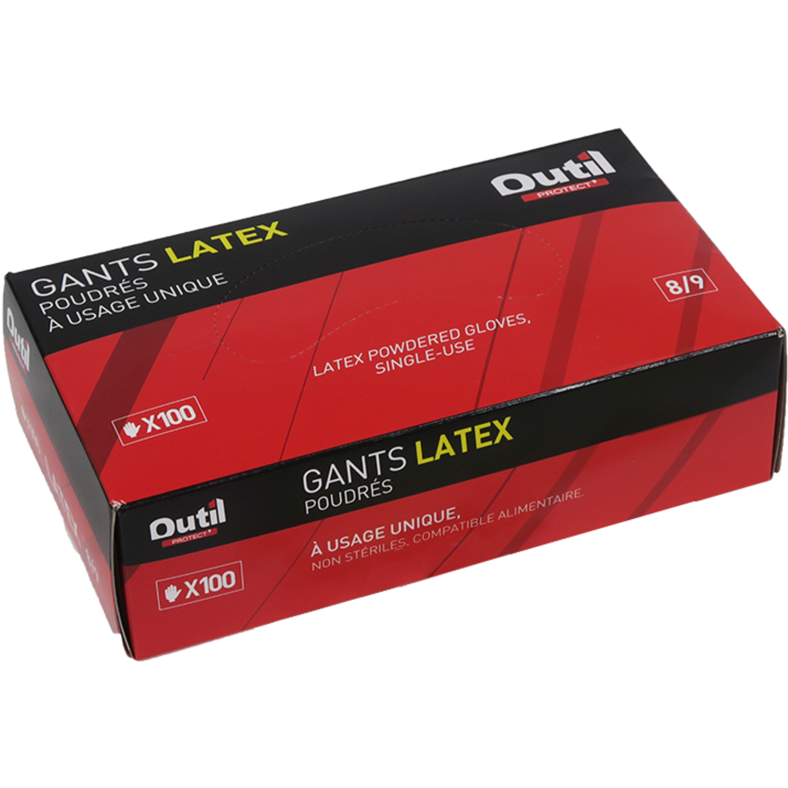 Gants latex Taille 8-9 Lot de 100 L'OUTIL PARFAIT - 1016000
