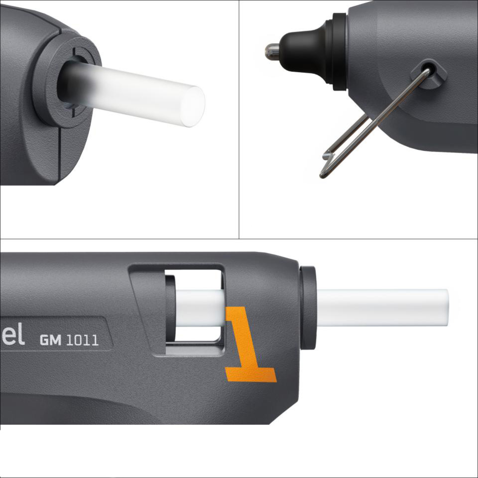 Pistolet à colle avec 2 bâtons de colle transparente Ø11 mm L'OUTIL PARFAIT - 1138000