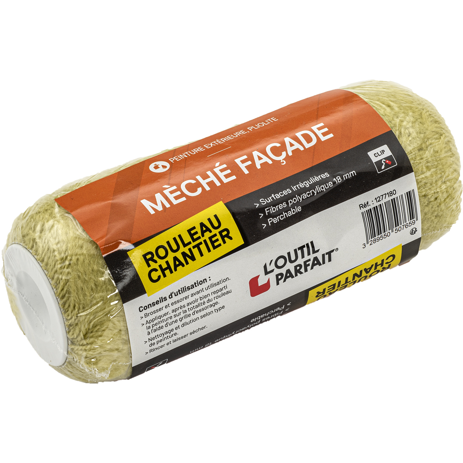 Manchon Façade méché Polyacrylique méché 18 mm Taille 180 mm L'OUTIL PARFAIT - 1277180