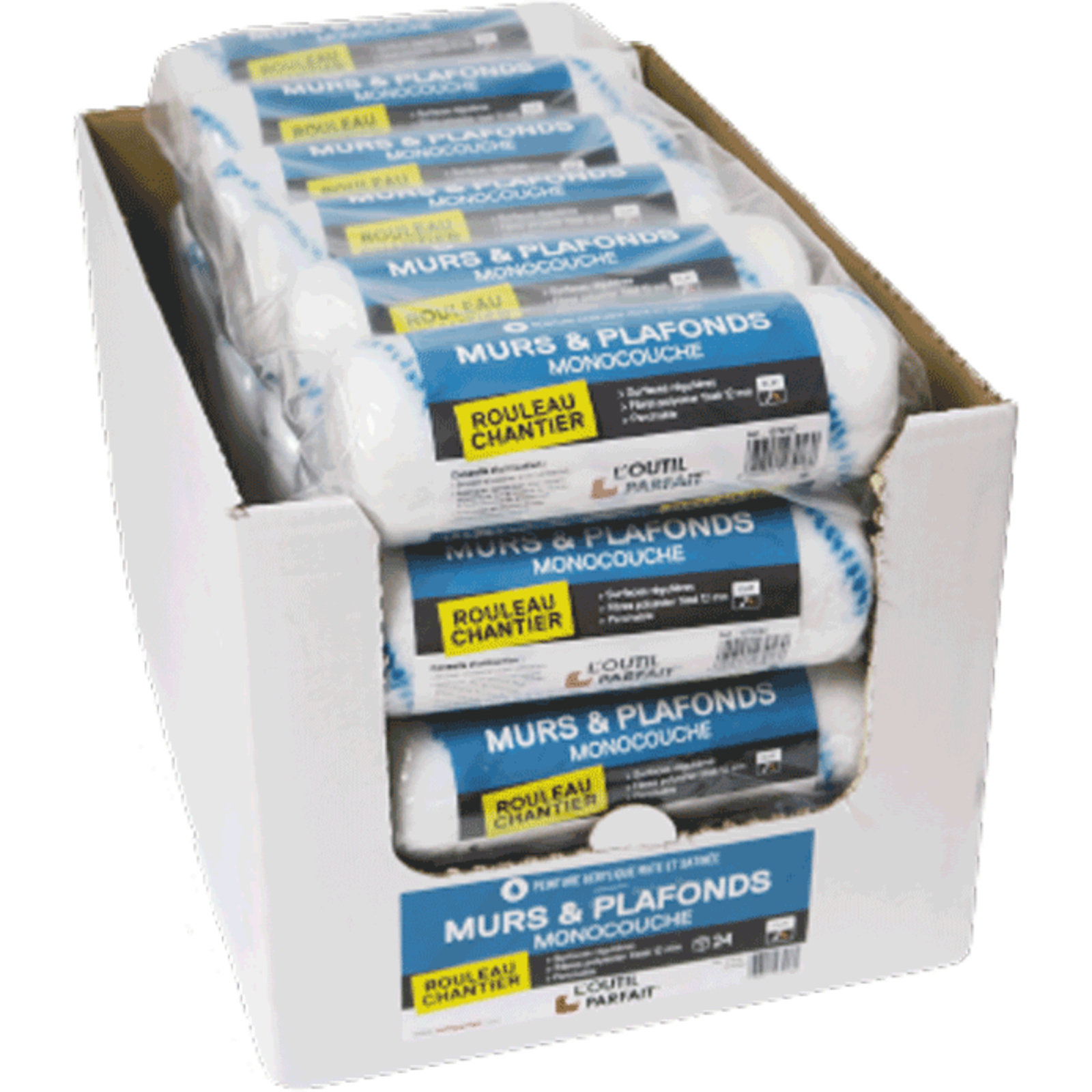 Manchon pour monocouche murs et plafonds Polyester tissé 12 mm Taille 180 mm L'OUTIL PARFAIT - 1279180