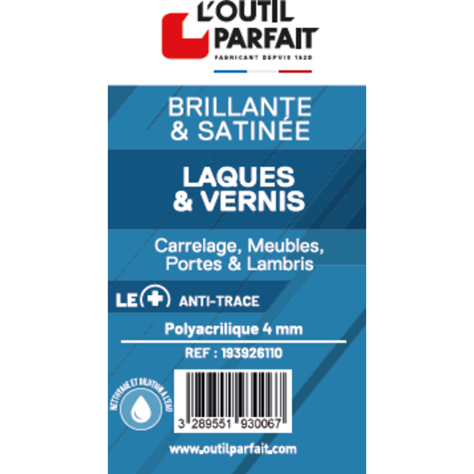 Manchons 110 mm laqueur Lot de 2 L'OUTIL PARFAIT - 193926110
