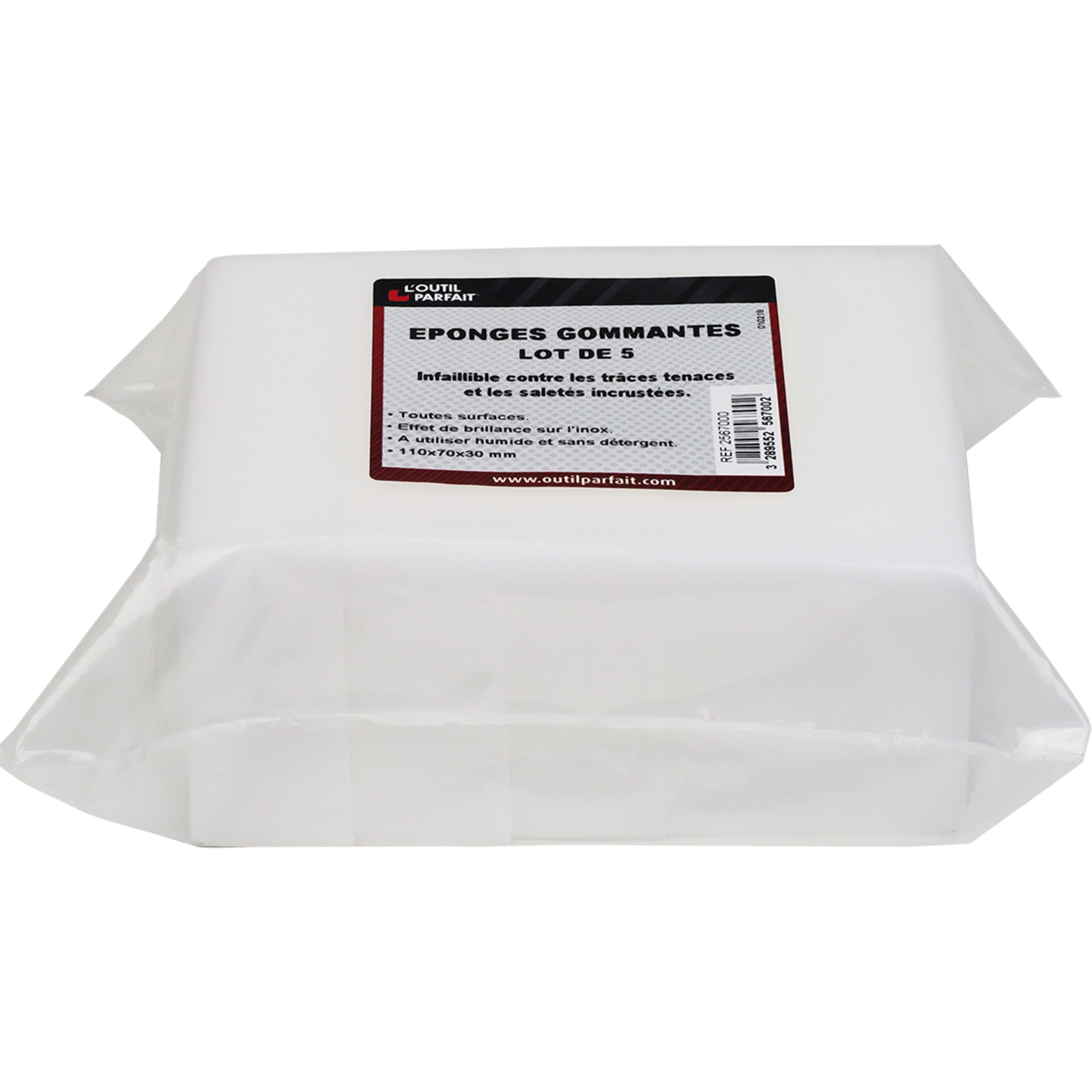 Éponges gommantes Taille 110 x 70 x 30 mm L'OUTIL PARFAIT - 2567000