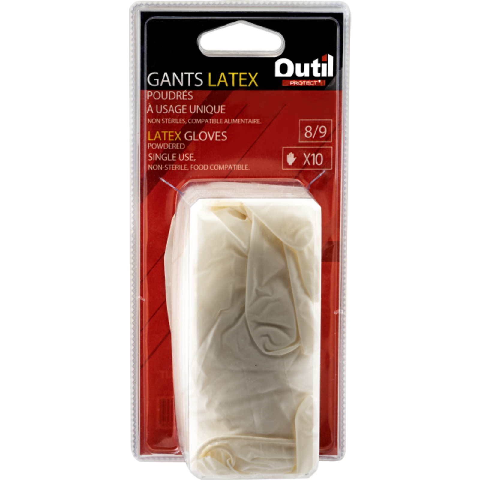 Gants latex Taille 8-9 L'OUTIL PARFAIT - 3016000