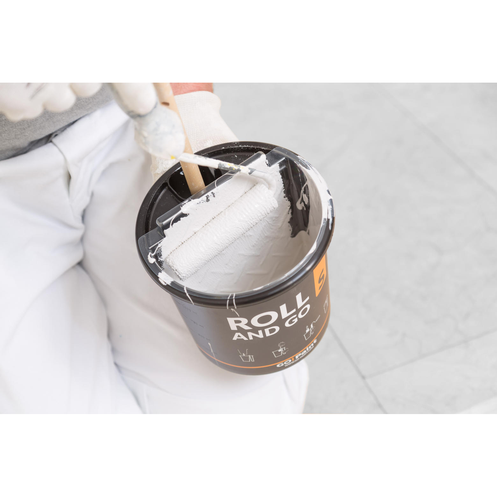 Bac à peindre double compartiment Roll and Go L'OUTIL PARFAIT - 340000