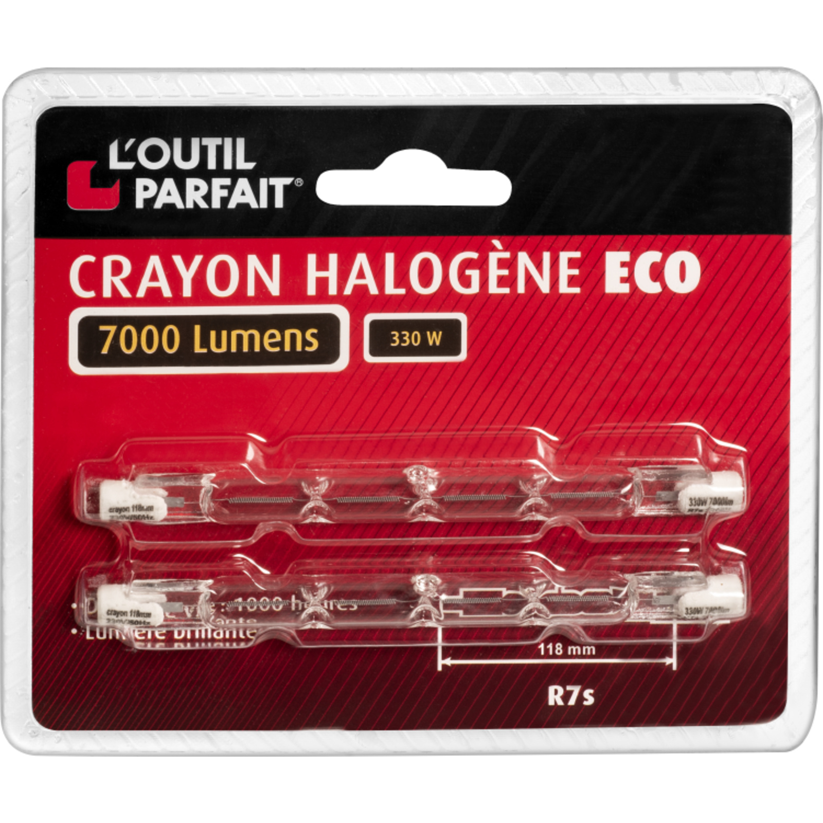 Ampoules eco halogene 330W LS Lot de 2 L'OUTIL PARFAIT - 3510330
