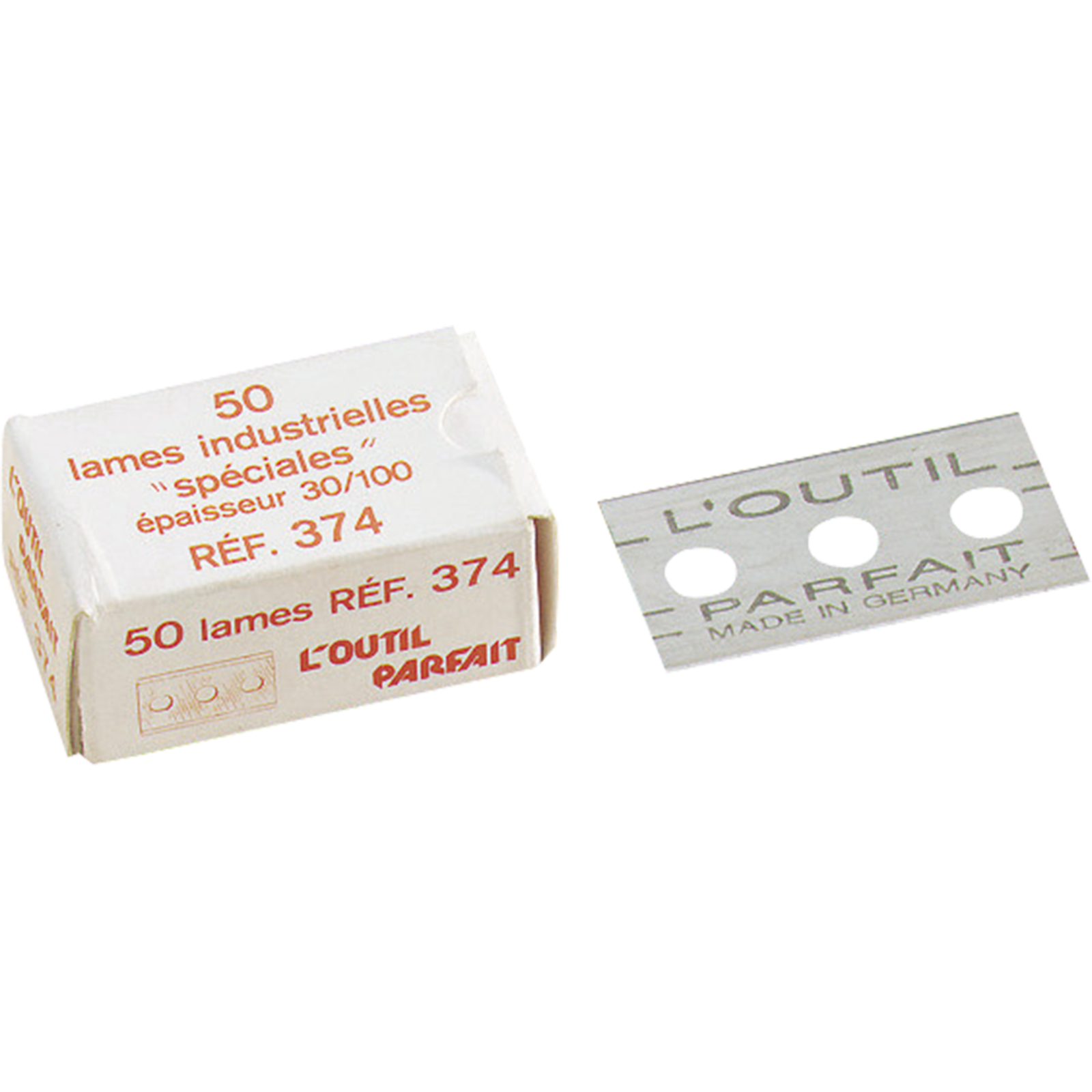 Lame Industrielle épaisse Boîte 50 lames pour gratte carreaux 4 cm L'OUTIL PARFAIT - 374000