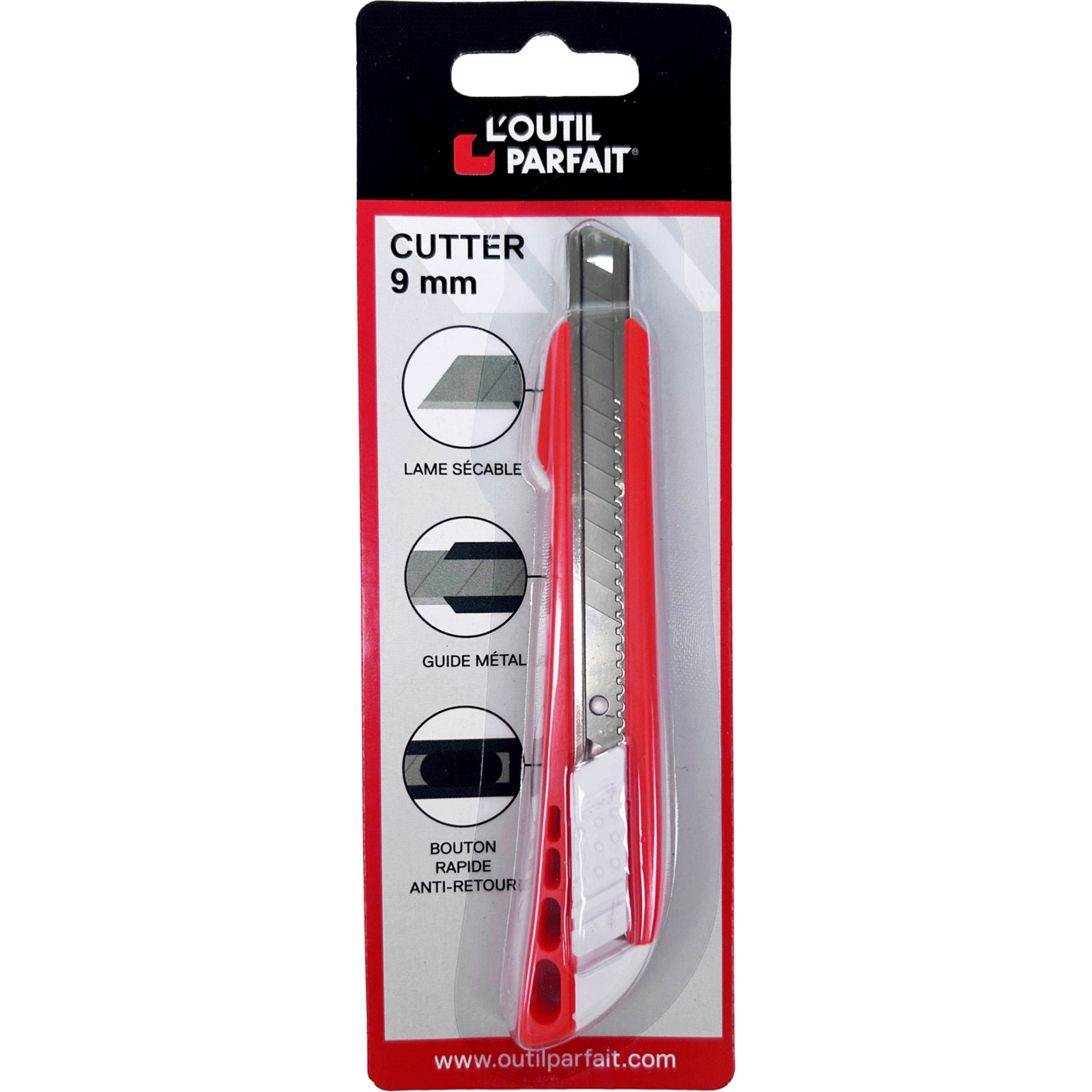 Cutter 9 mm L'OUTIL PARFAIT - 3928000