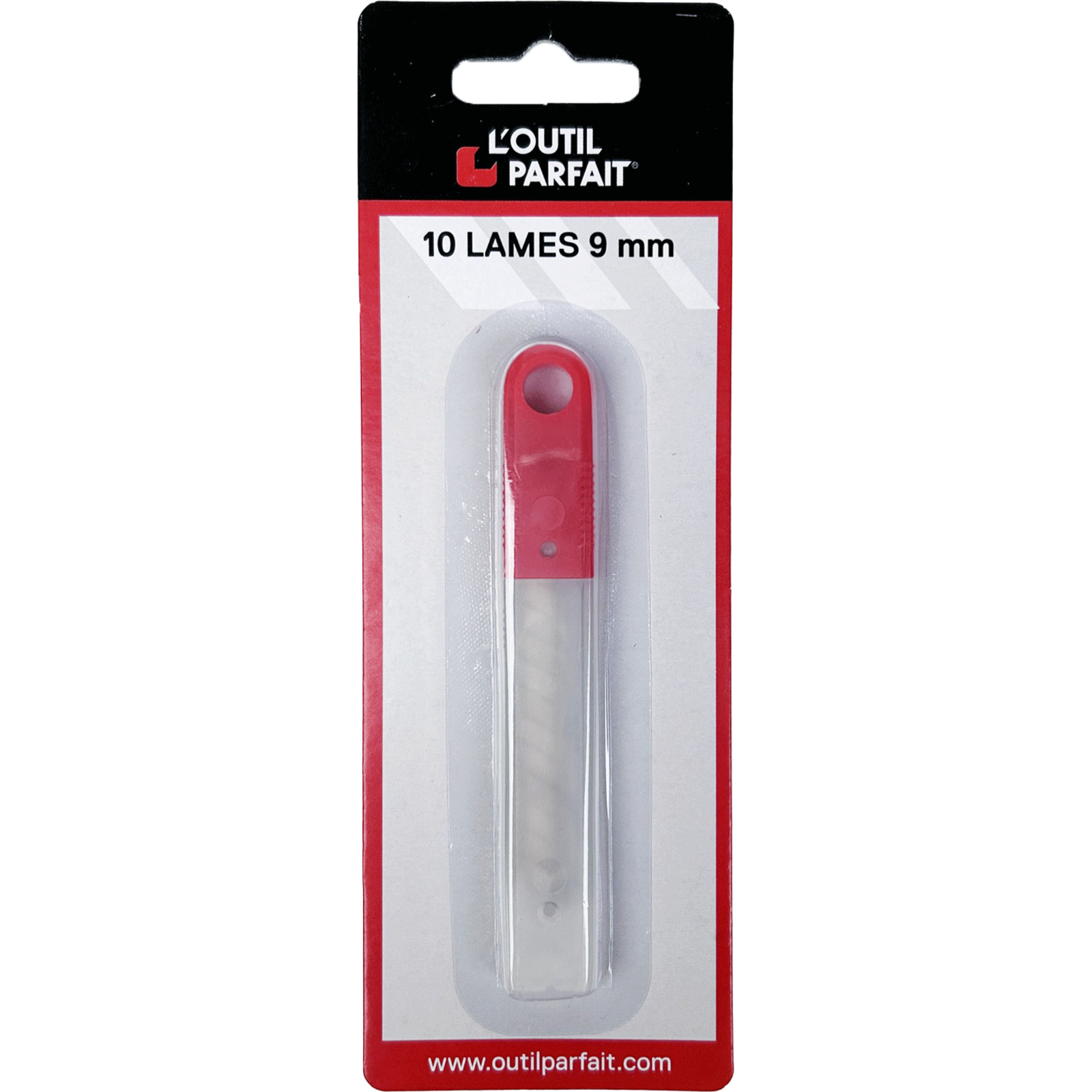 Lame Cutter 9 mm Lot de 10 lames en étui L'OUTIL PARFAIT - 3929000