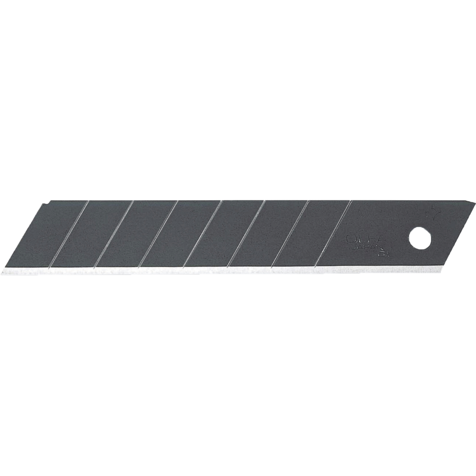 Lame Olfa noires Cutter 18 mm Conditionnement Étui 10 lames sur carte L'OUTIL PARFAIT - 416000