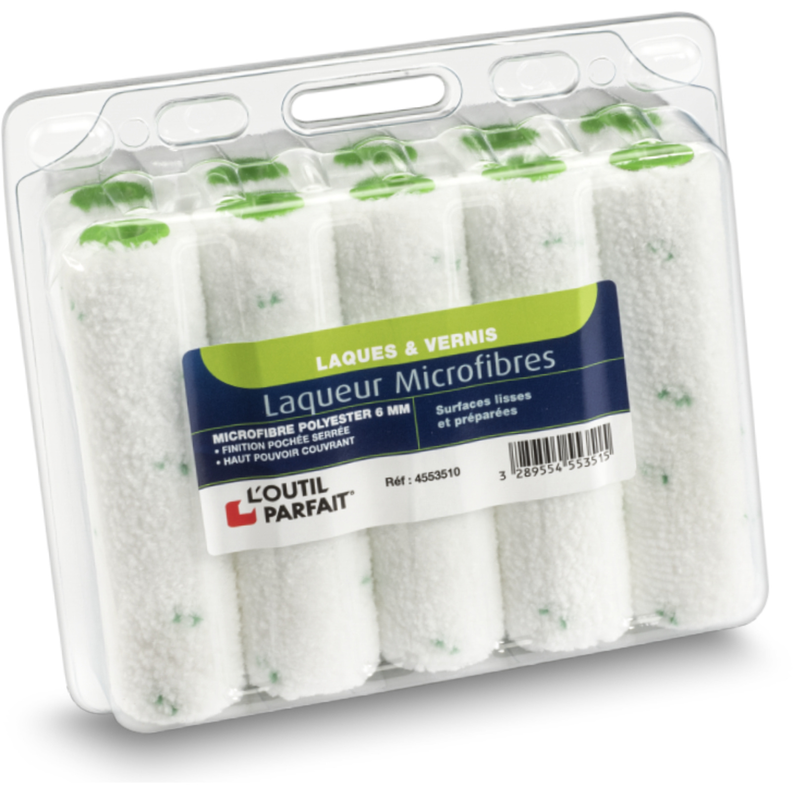 Manchon Laqueur MicroLiss'6 Microfibres polyester 6 mm Taille 110 mm Boîte de 10 L'OUTIL PARFAIT - 4553510