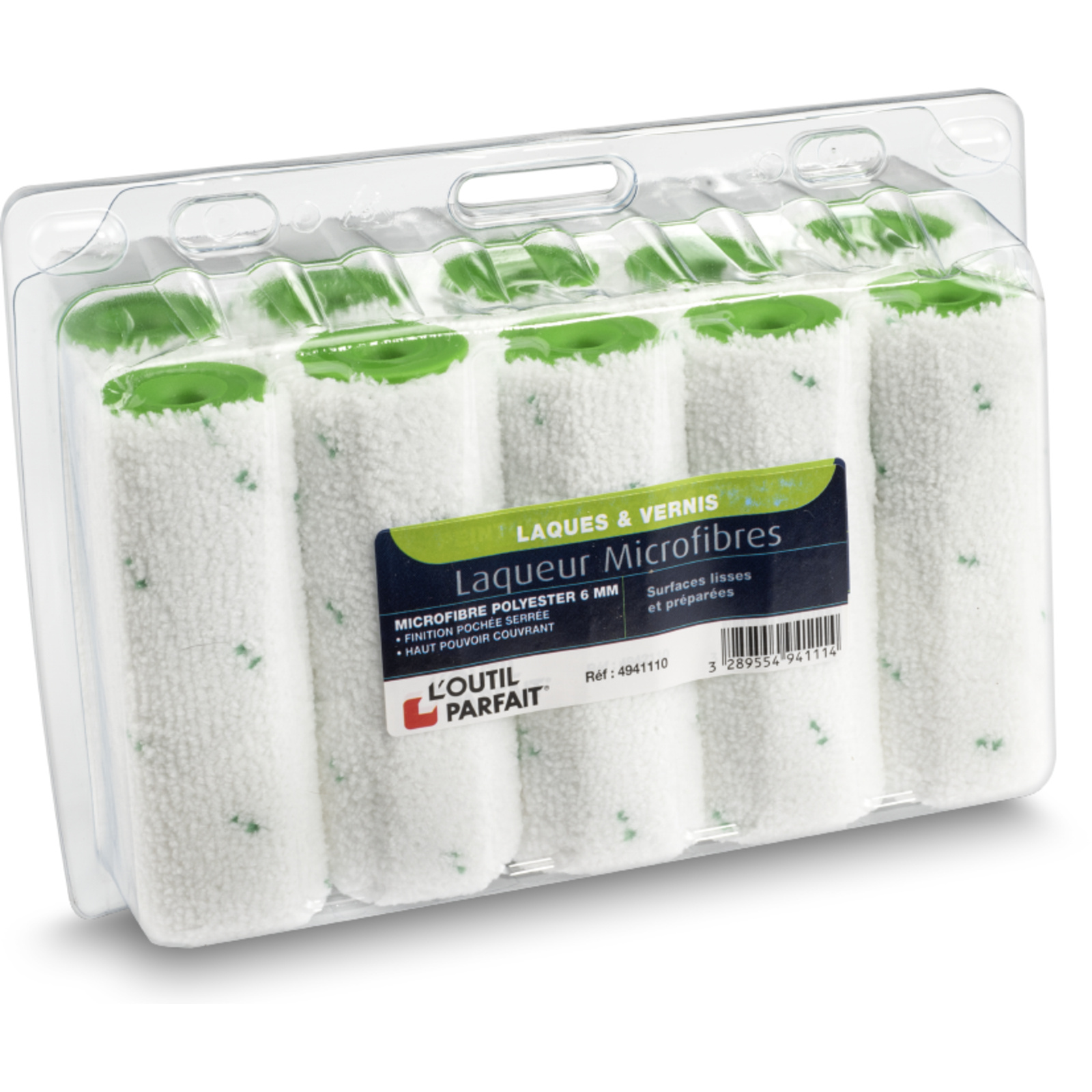 Manchon Laqueur MicroLiss'6 Ø30 Microfibres polyester 6 mm Taille 110 mm Boîte de 10 L'OUTIL PARFAIT - 4941110