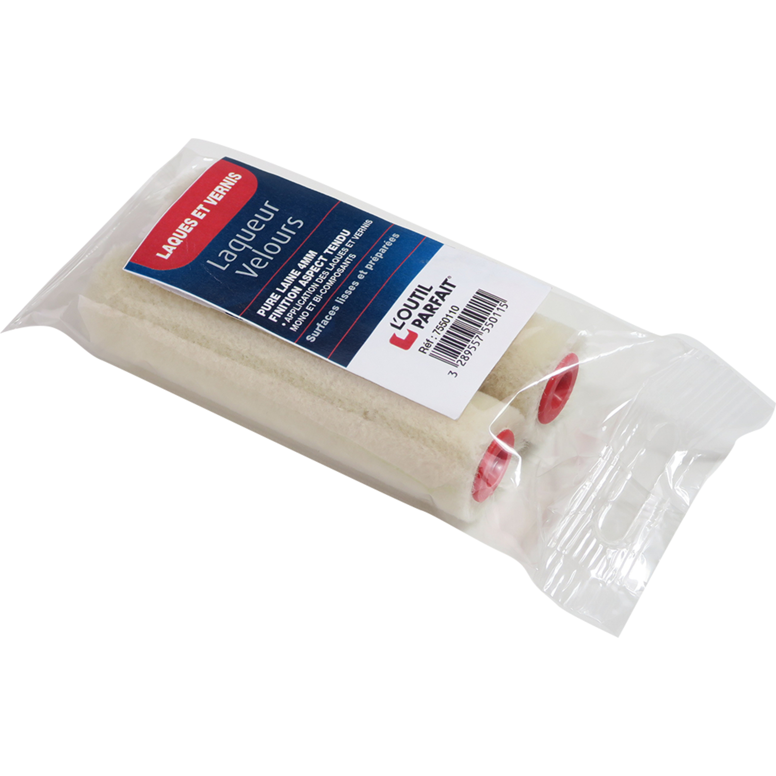 Manchon laqueur velours Pure laine 4 mm Taille 110 mm Sachet de 2 L'OUTIL PARFAIT - 7550110