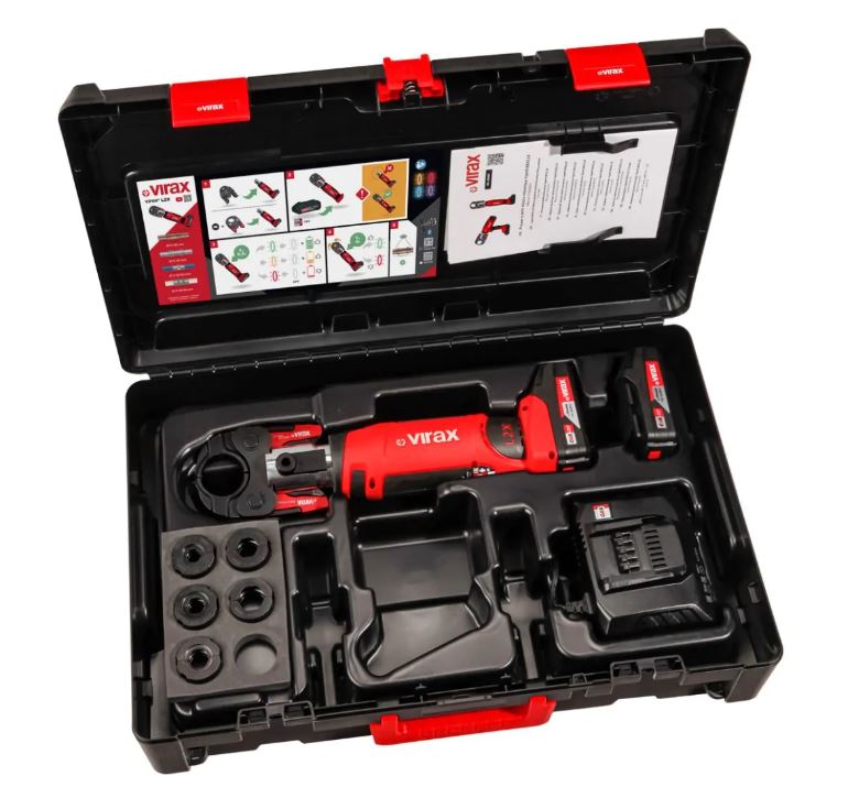 Presse à sertir en ligne L2X avec pince-mère et inserts - VIRAX - 253580