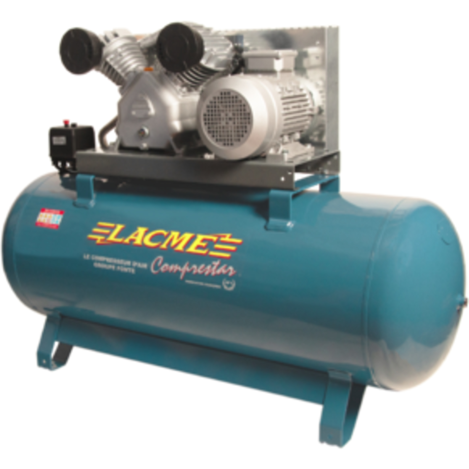 Compresseur fixe Comprestar 40V270T - 40 m³/h triphasé - 270 litres - 10 bar LACME - 158450