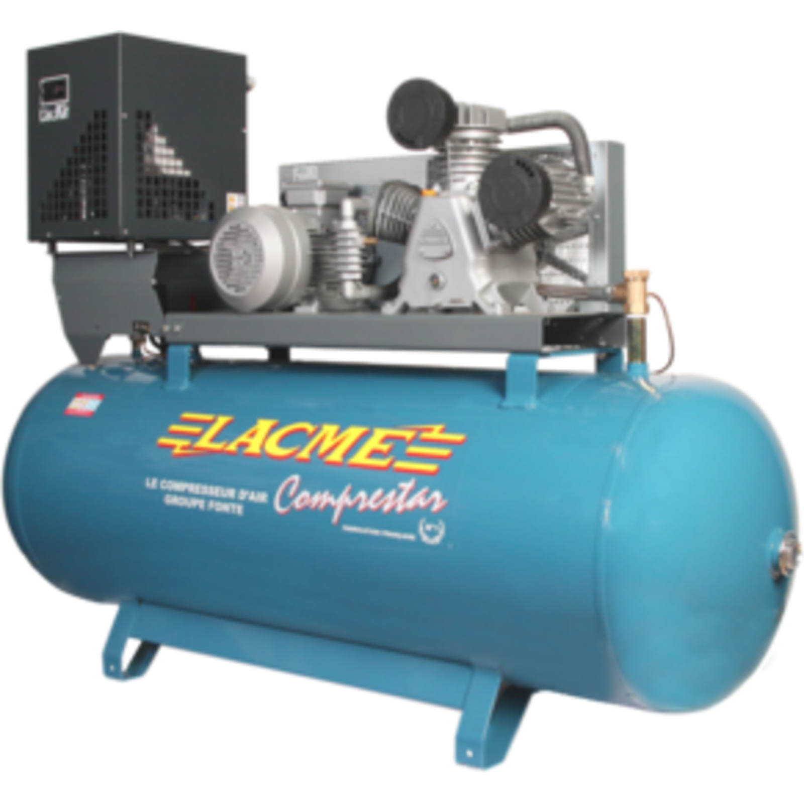 Compresseur fixe Comprestar 5042WB-SC - 42 m³/h triphasé  500 Lt - 12 bar avec sécheur LACME - 162450