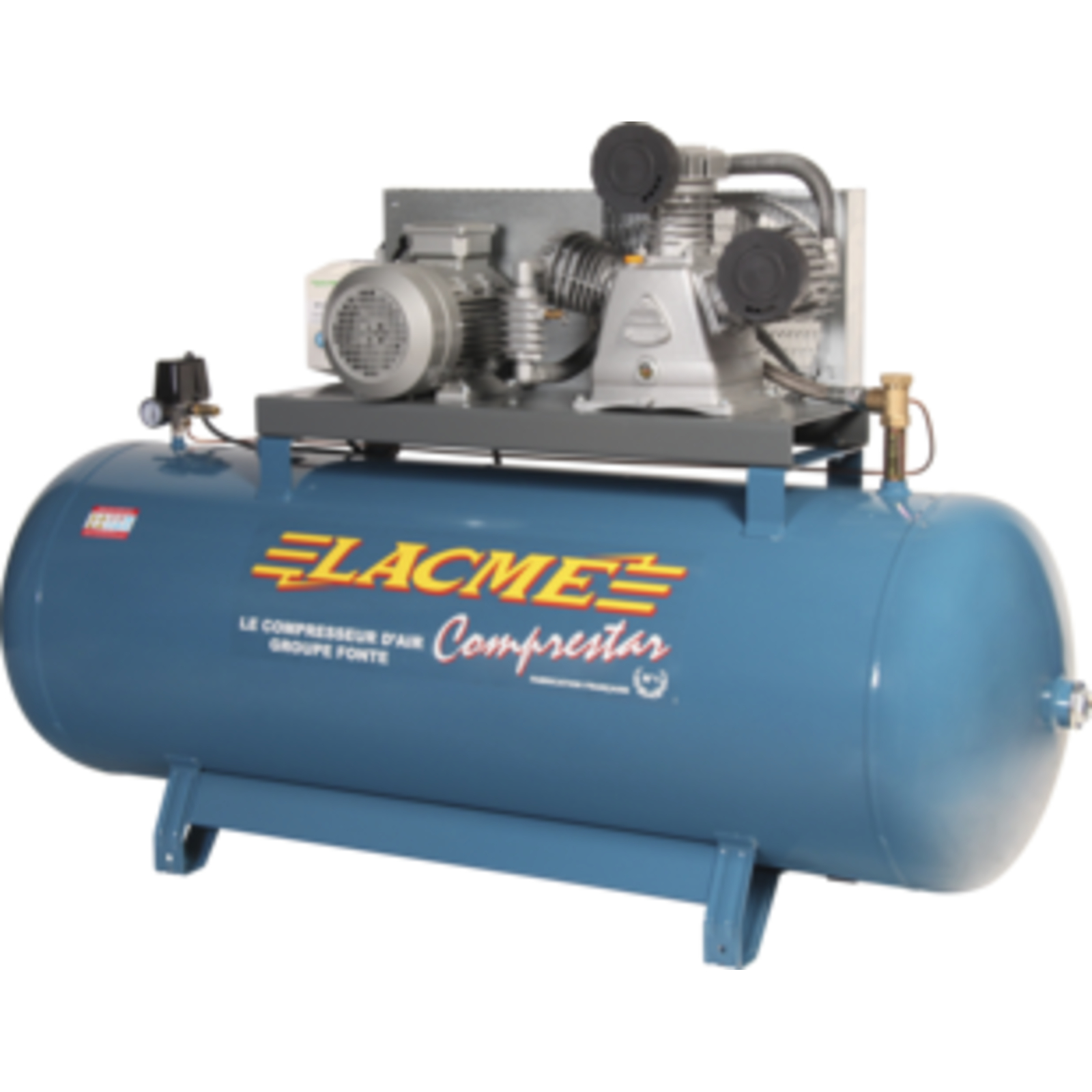 Compresseur fixe Comprestar 5042B SP/ELV - 42 m³/h tri. - 500 litres - 12 bar LACME - 162460