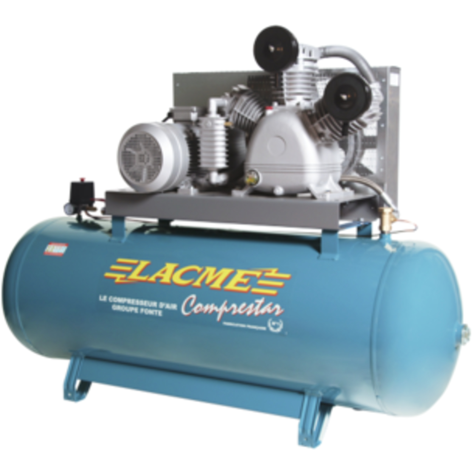 Compresseur fixe Comprestar 5080WB - 80 m³/h triphasé - 500 litres - 12 bar LACME - 163800