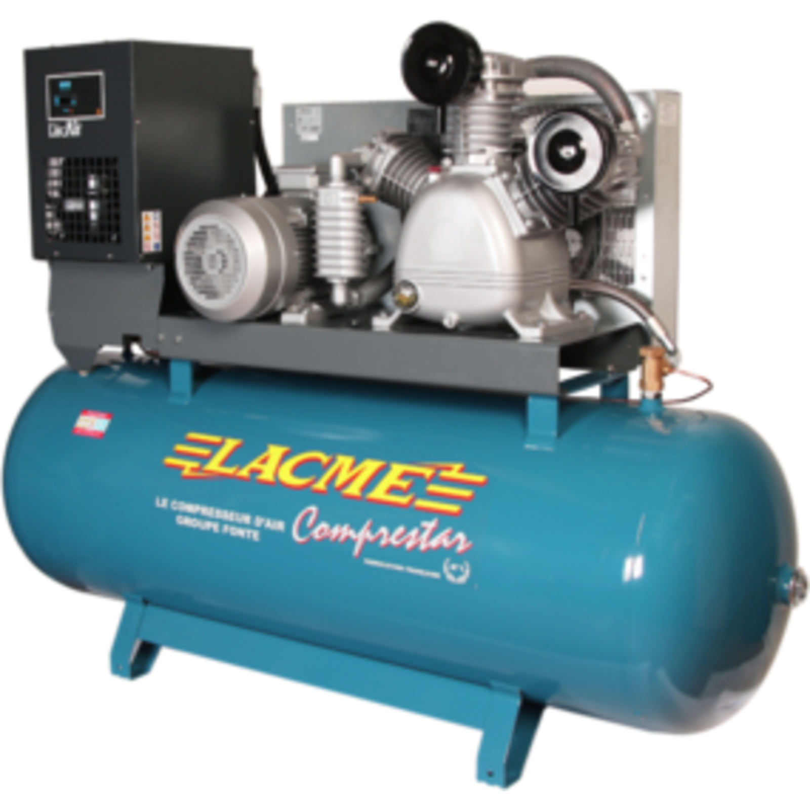 Compresseur fixe Comprestar 5080WB-SC - 80 m³/h triphasé  500 Lt - 12 bar avec sécheur LACME - 163850
