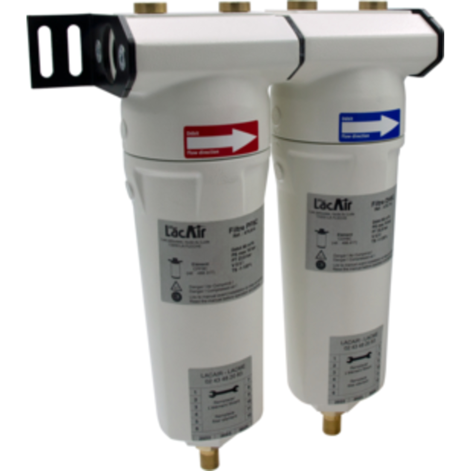 Support mural pour 2 filtres PF + DH taille 6C ou 9C LACME - 489247