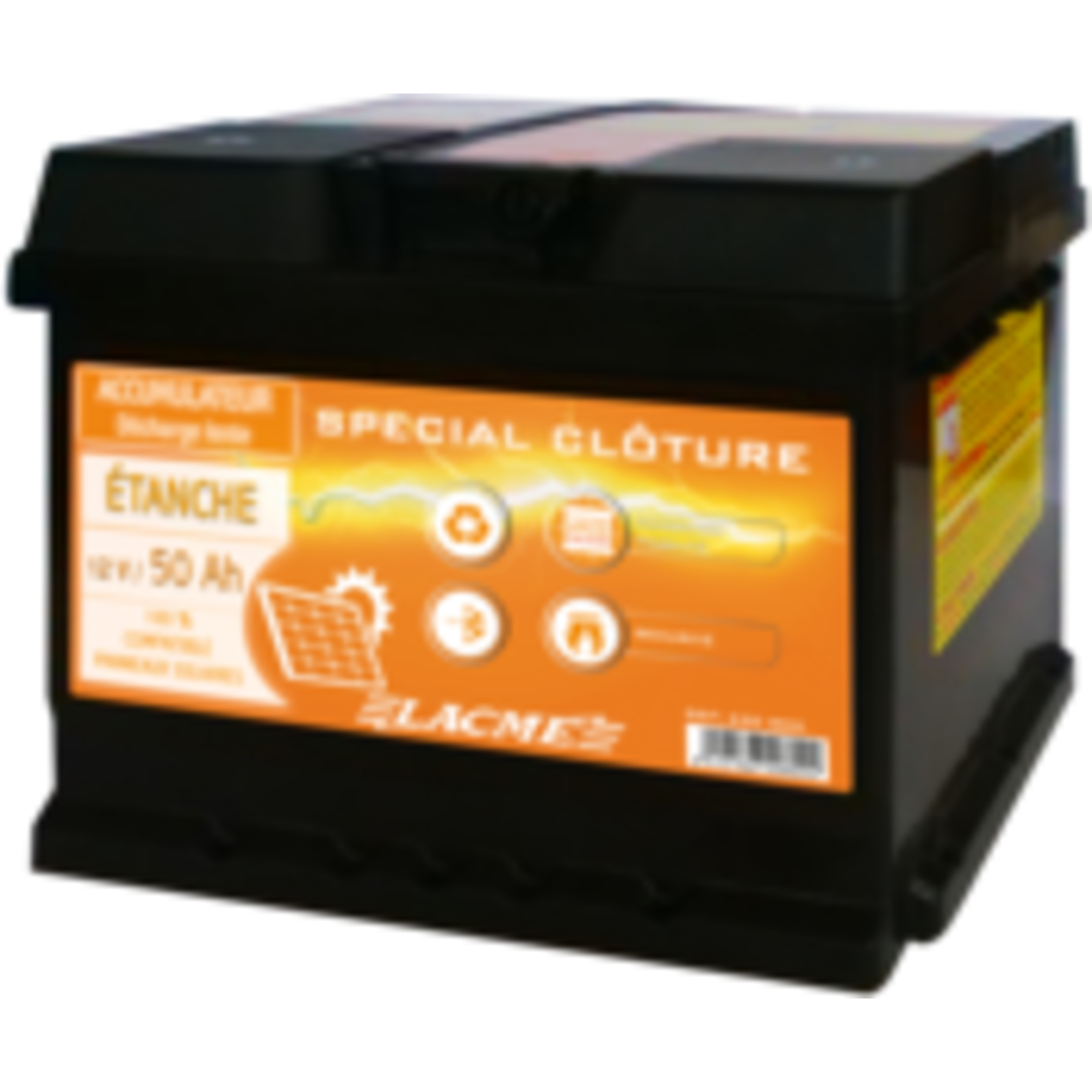 Accu 12V/50Ah pour l'alimentation des clôtures électriques LACME - 620800