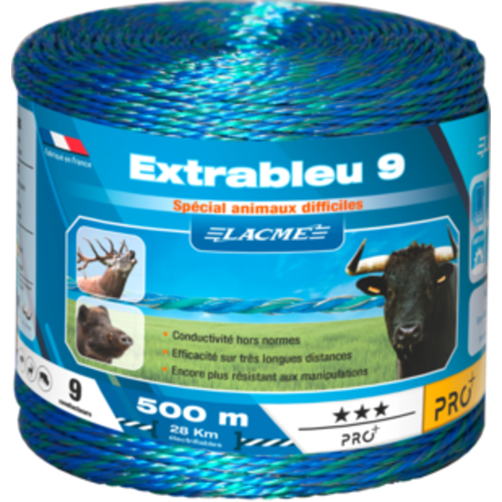 Extrableu 9 9 Conducteurs Bobine 500 m - LACME - 631300