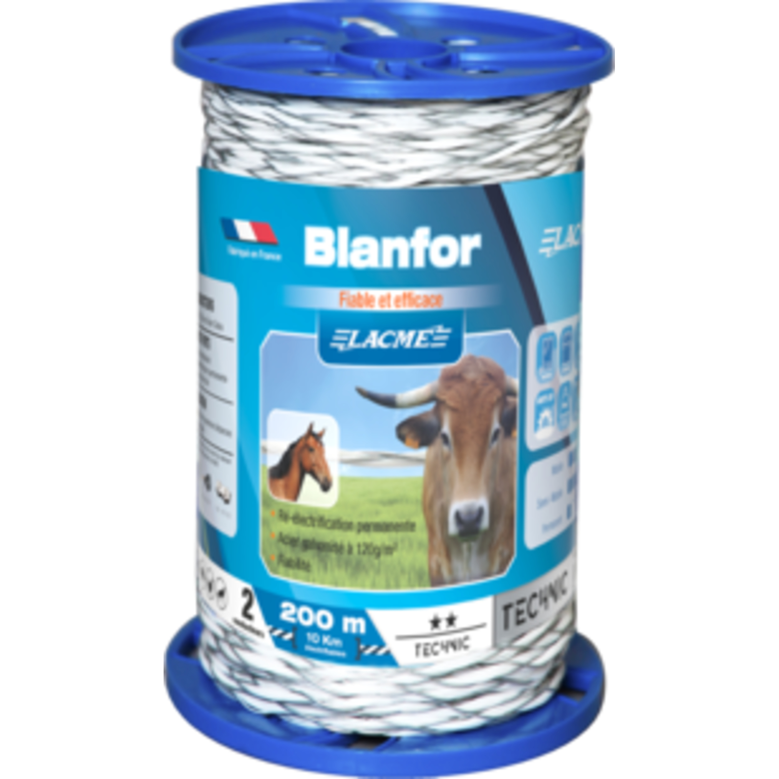 Fil blanfor 2 Conducteurs Bobine 200 m - LACME - 632500