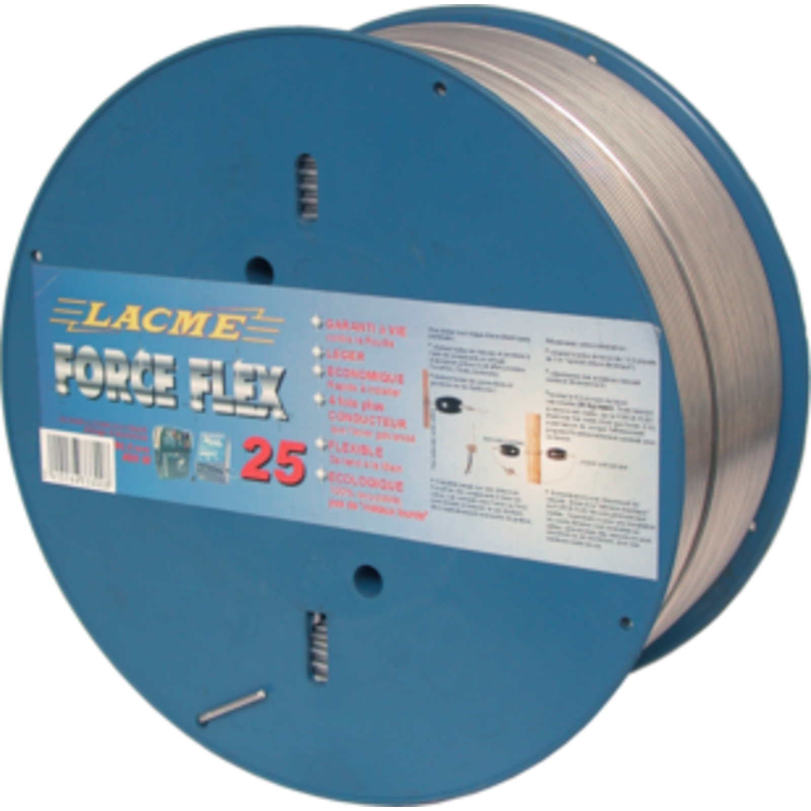 Fil forceflex 25 mono brin Ø25 mm Bobine 400 m - LACME - 633800