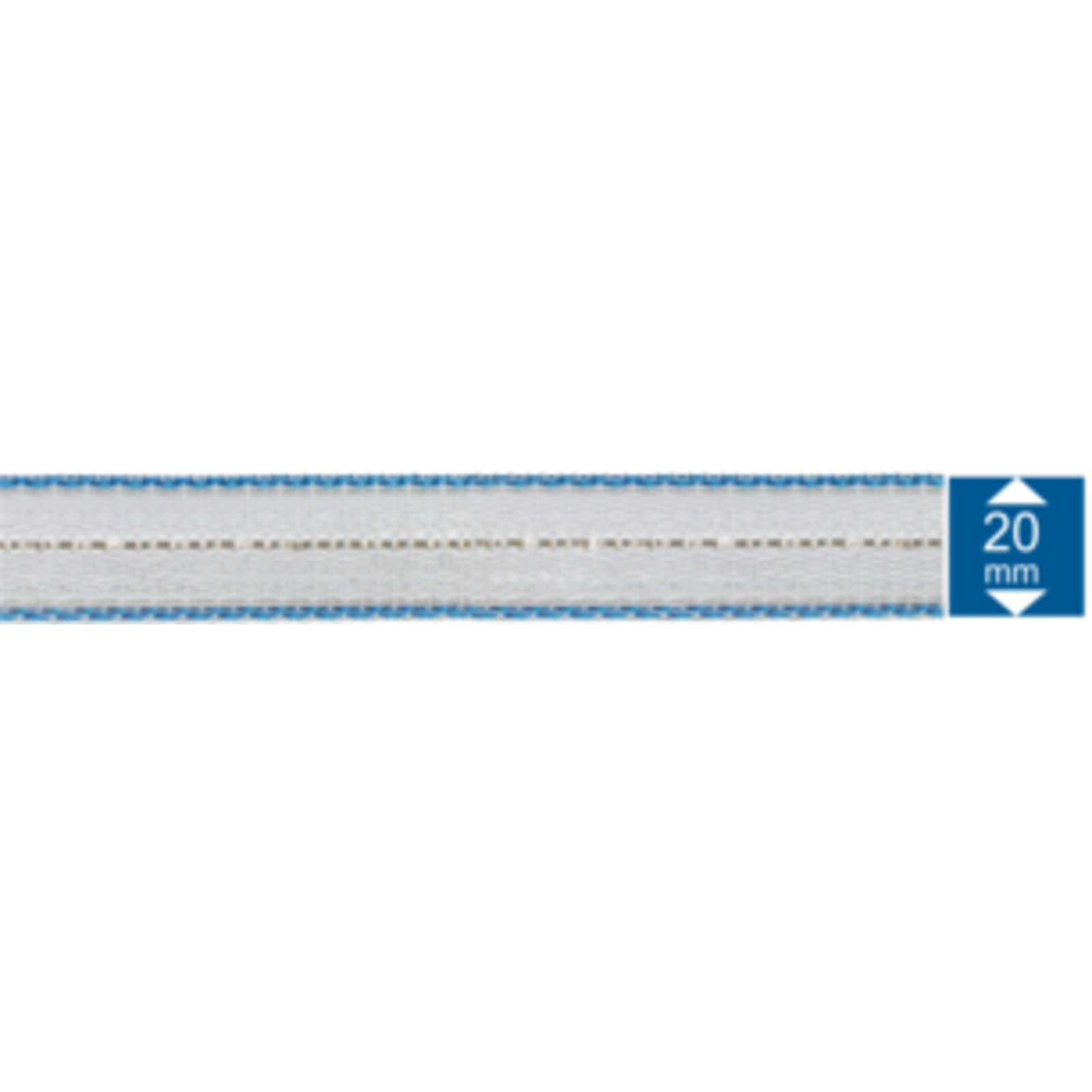 Ruban Renforcé RF 20 mm 7 Conducteurs Bobine 200 m - blanc - LACME - 636100