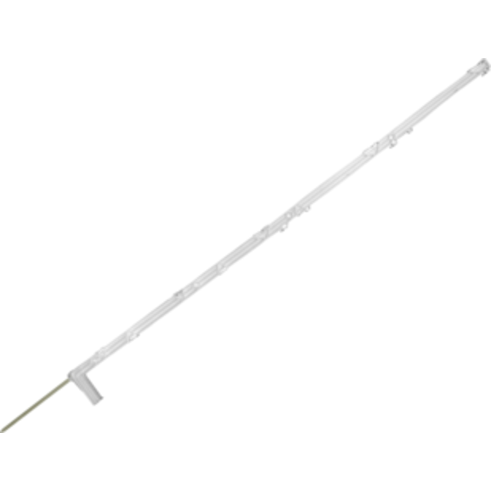 Piquet isopost 140 blanc talon profilé - LACME - 640300