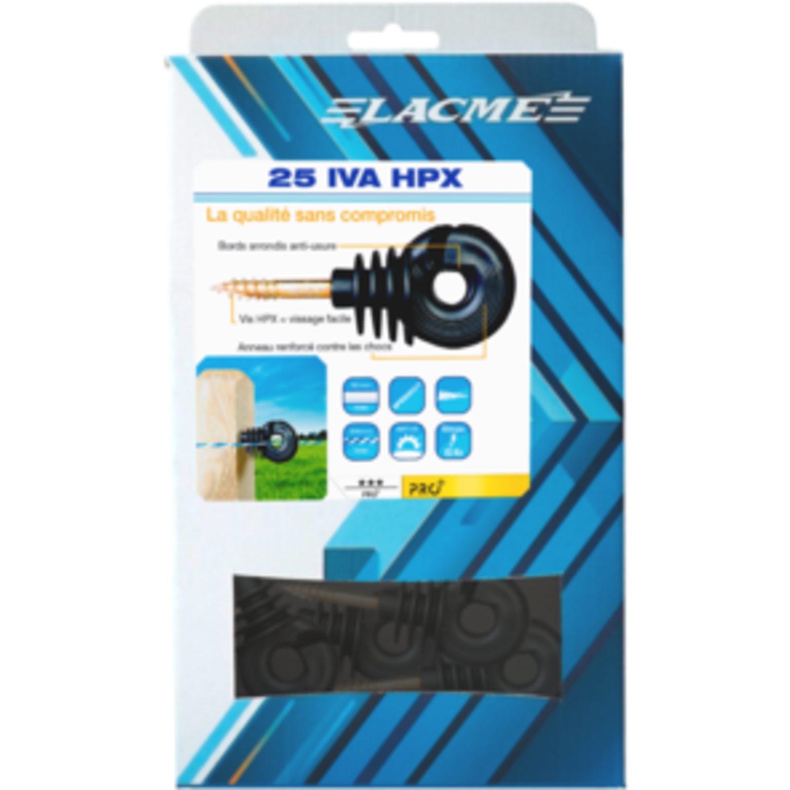 Seau de 220 Iva-hpx Isolateur Poteaux bois / fils - LACME - 650528