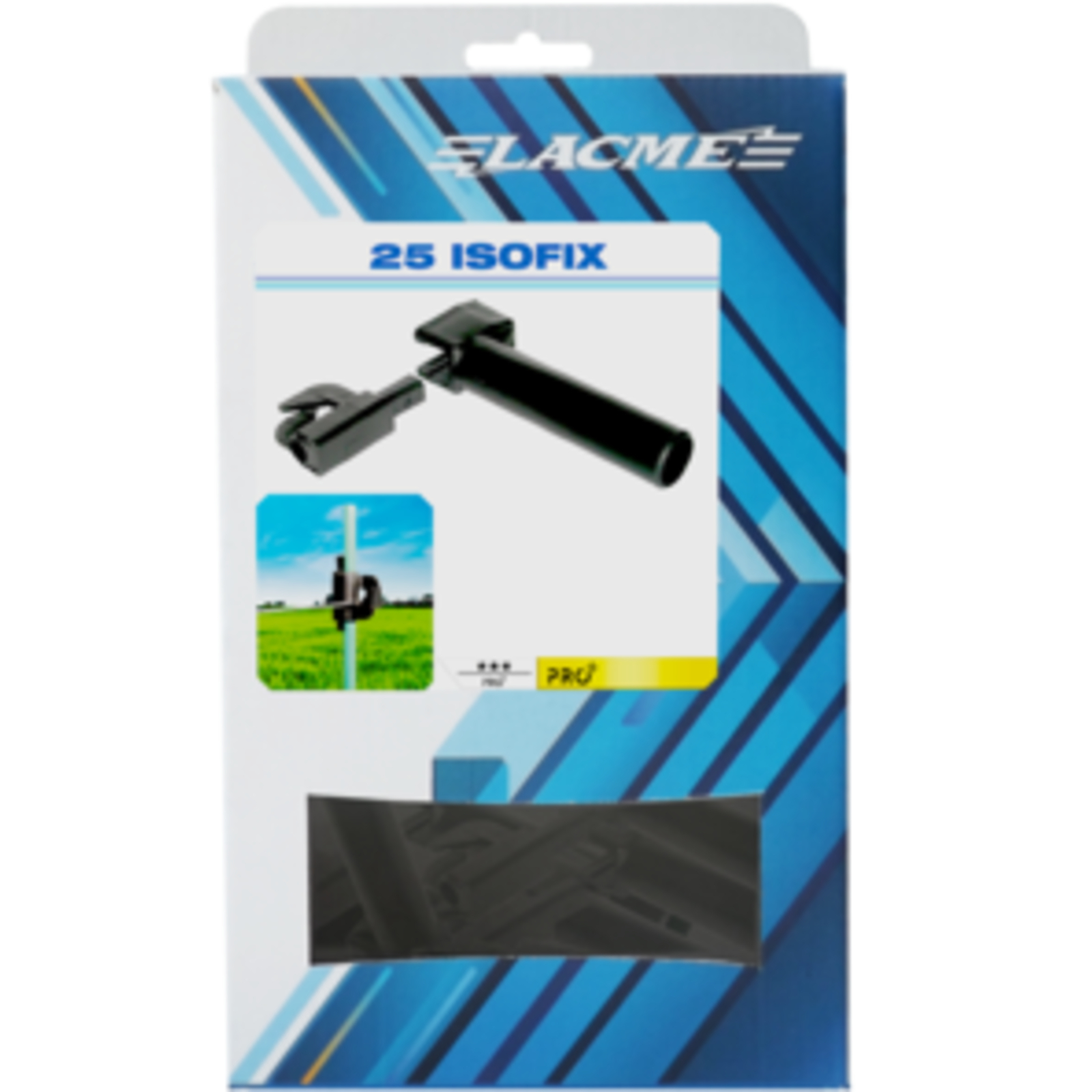 Boite de 25 Isofix Isolateur Piquets métal / PFV fils - LACME - 658104