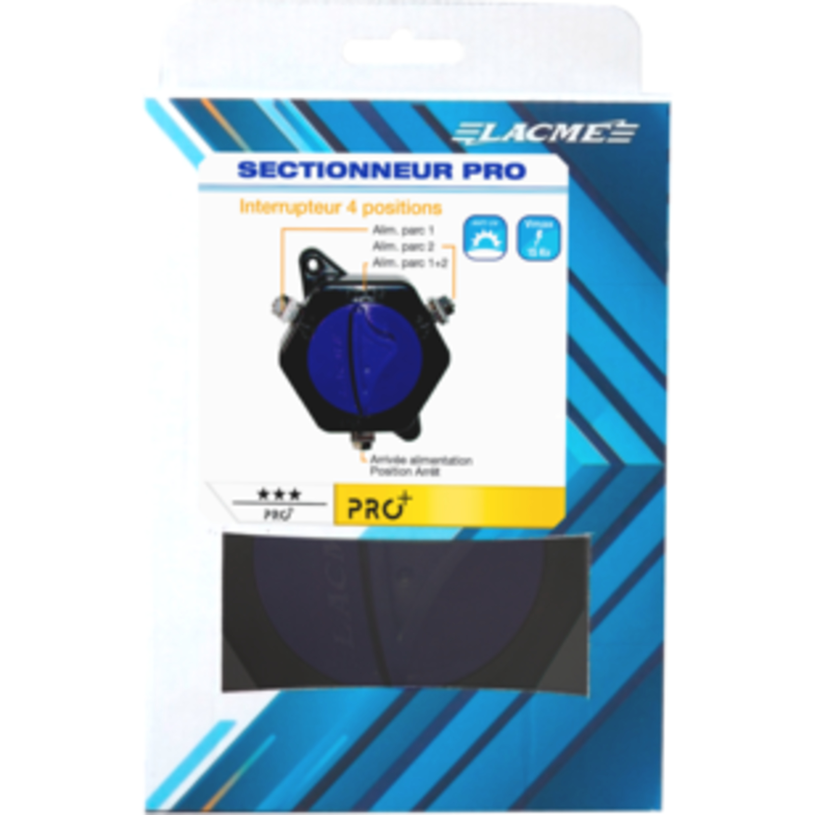 Boite de 1 sectionneur pro 4 positions - LACME - 668404