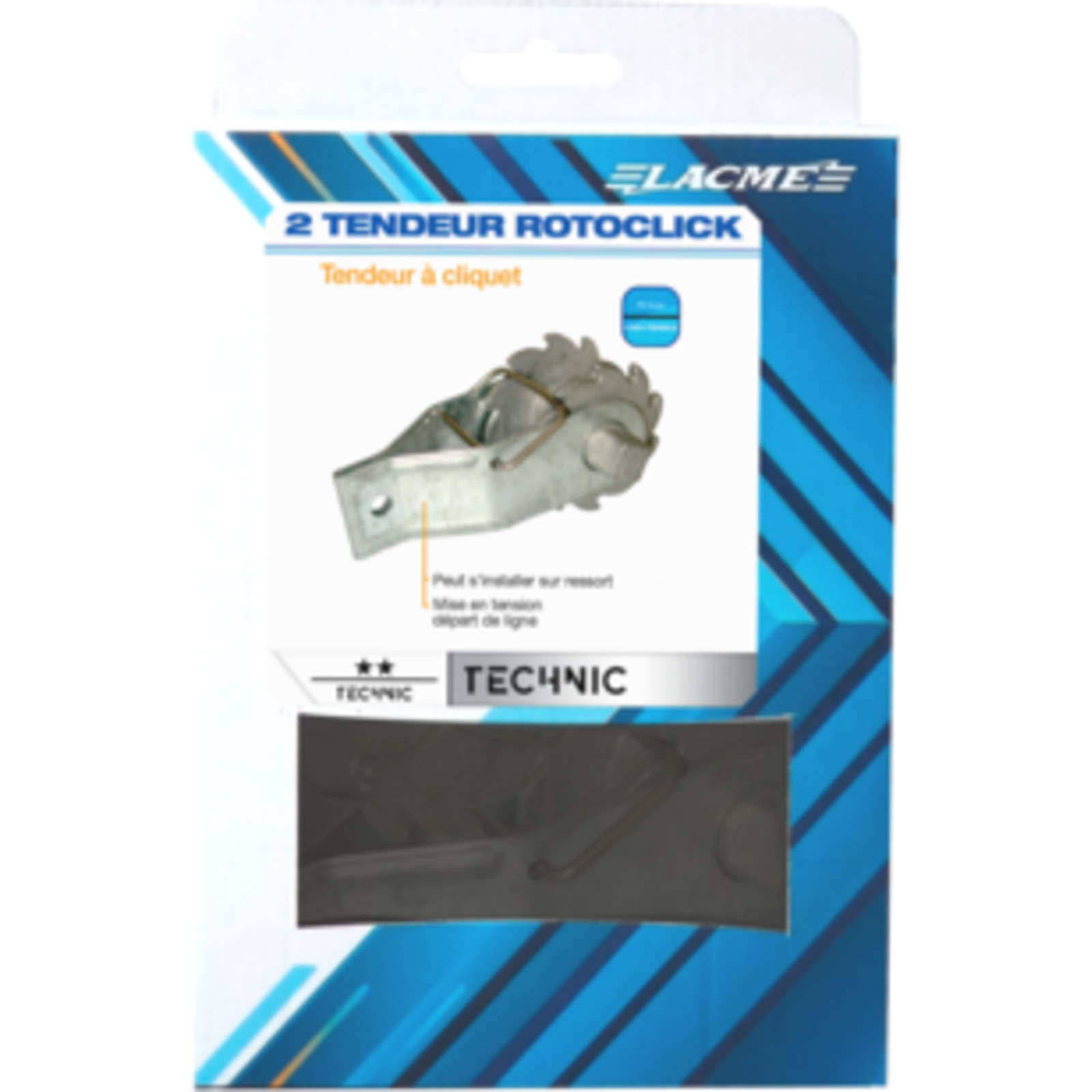 Boite de 2 Tendeurs rotoclick pour une mise en tension efficace de fils galva - LACME - 668904