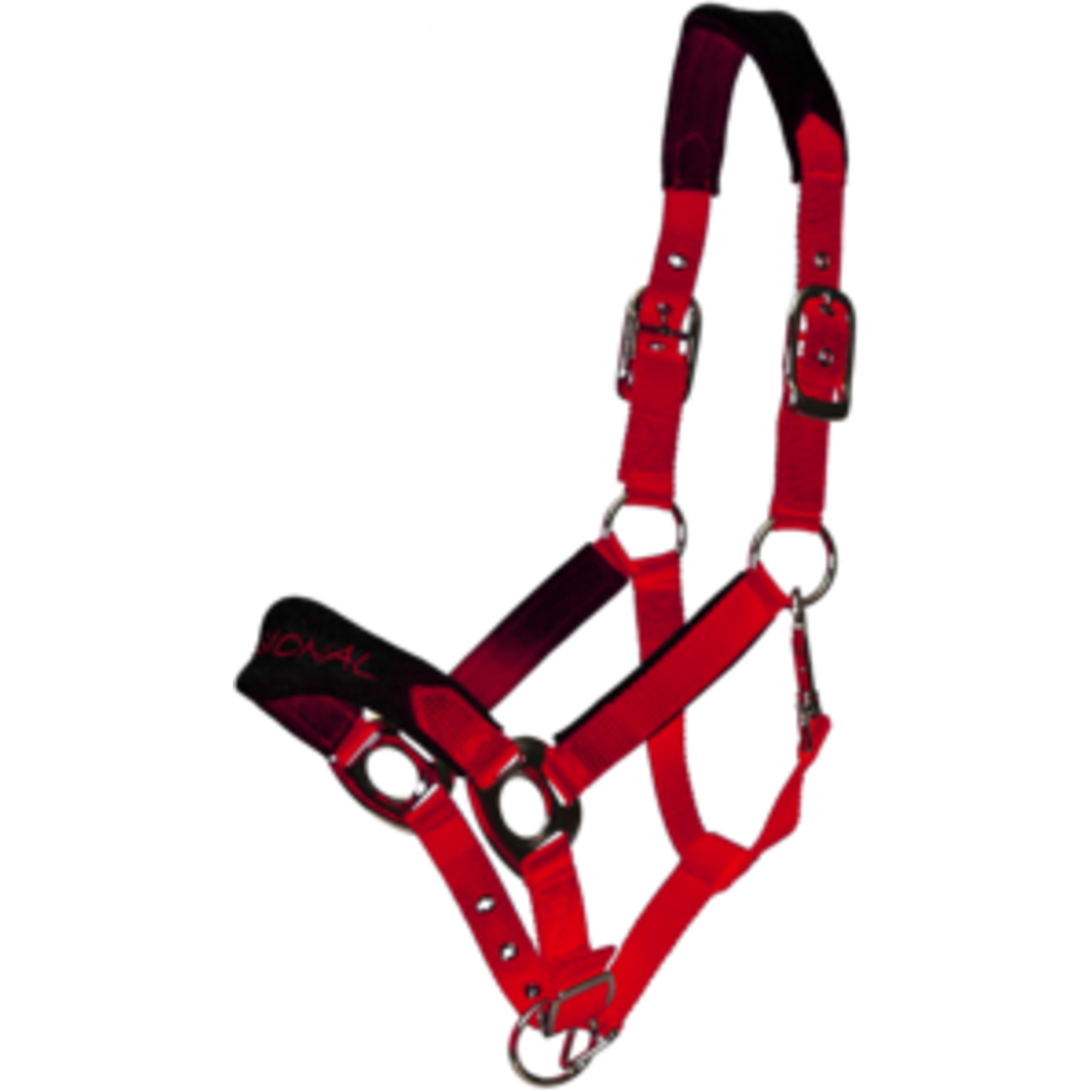 Licol Confort Poney Rouge Noir LACME - 801165