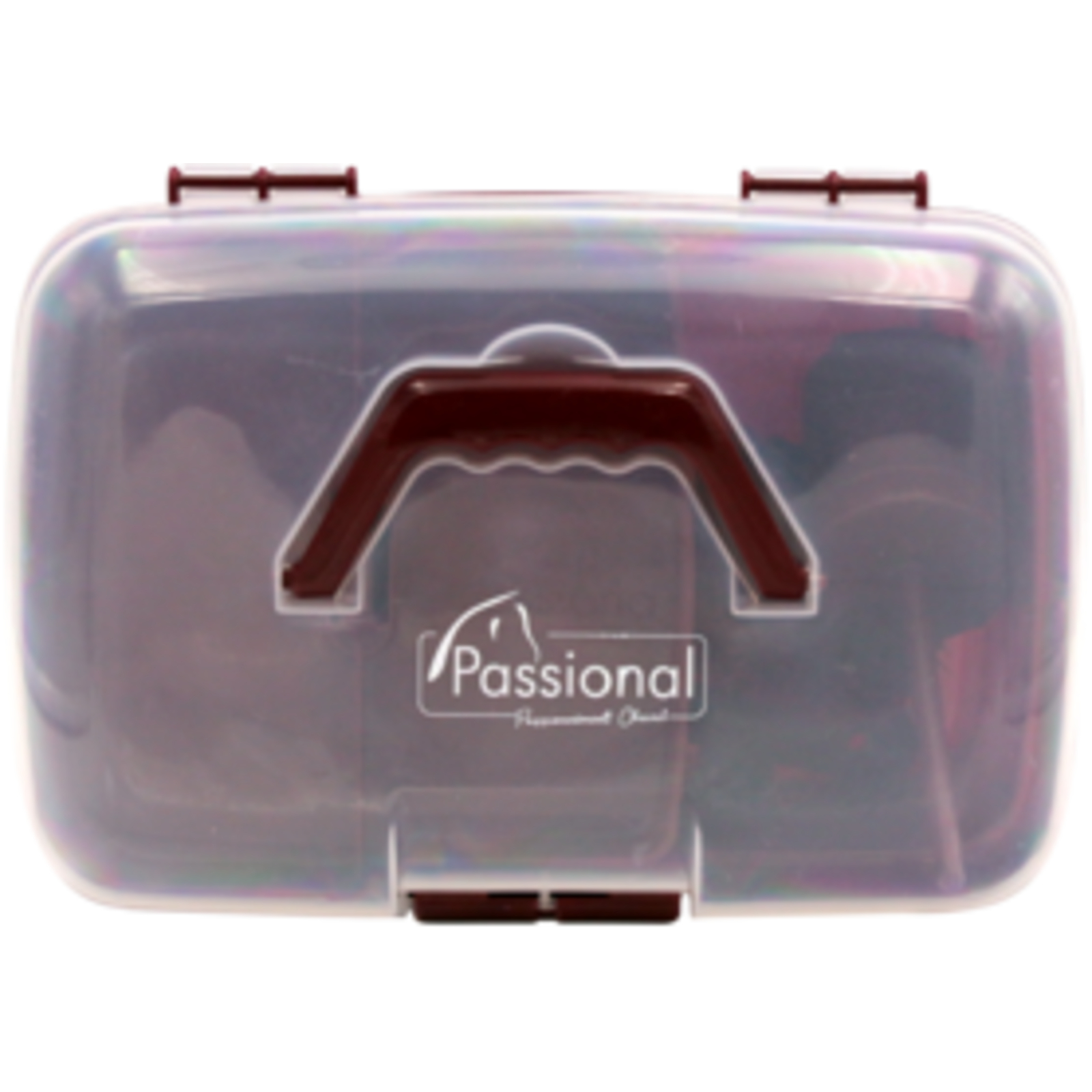 Kit box de pansage complet 6 accessoires bordeaux LACME - 826900